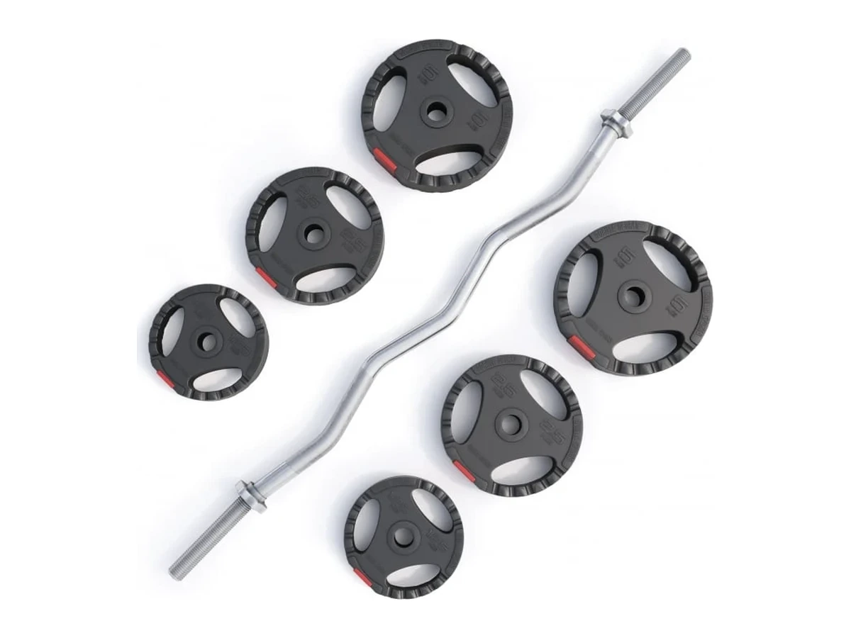 Gorilla Sports Curlstång PRO Trigrip 25 kg