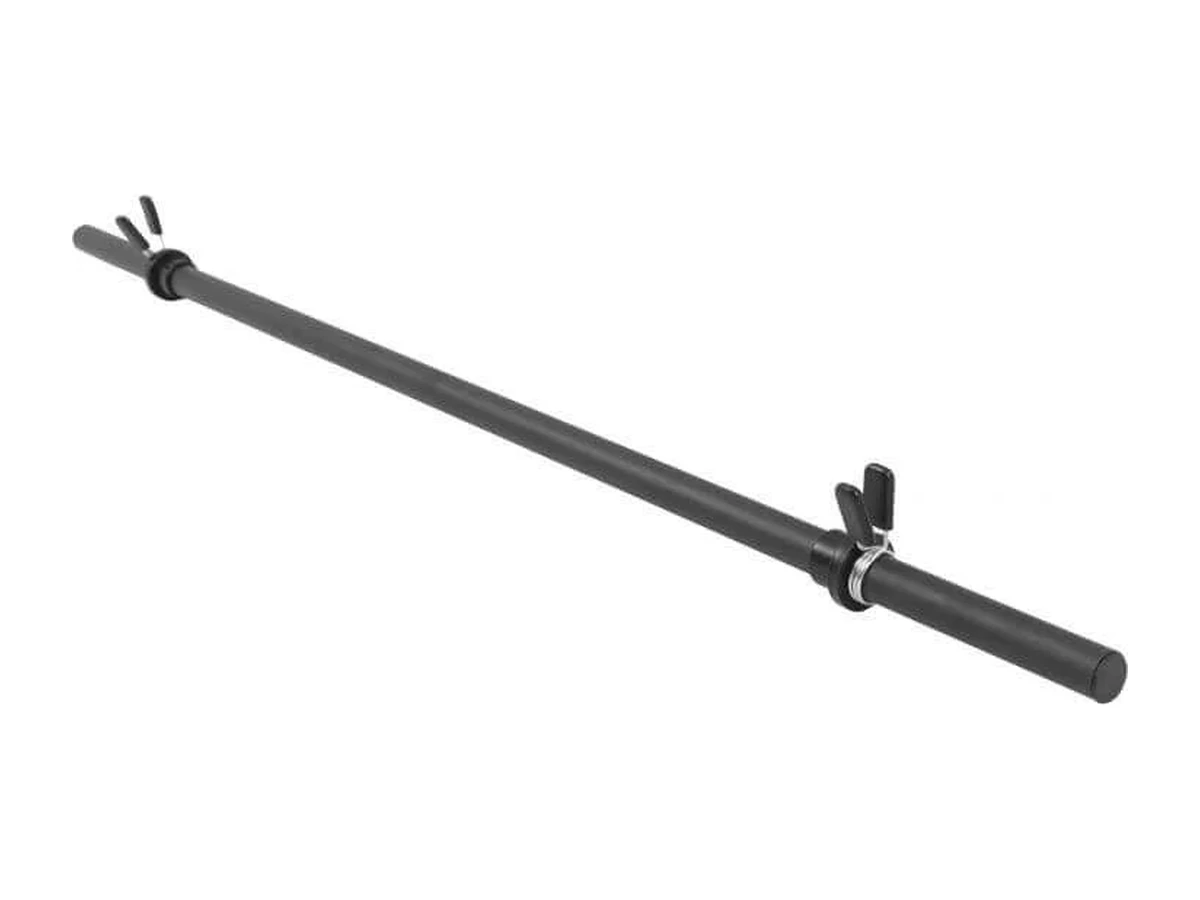 Svart skivstång på 130 cm i ihålig plast från Gorilla Sports